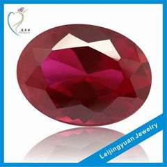 China factory oval shape ruby gemstone