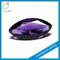 Marquise shape purple natural stone