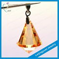 Champagne fancy shape gemstone pendant 1