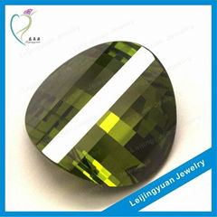 2015 new product olive fancy gemstone bead