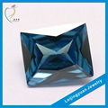 Rectangle blue synthetic diamonds prices 1