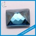Rectangle blue synthetic diamonds prices 3