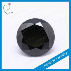 China cheap round black natural stone