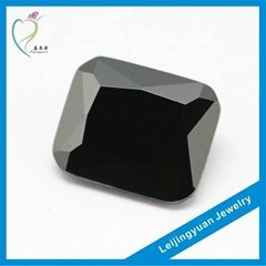 Wuzhou square shape black diamond