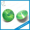 Wholesale round green cubic synthetic stone 2