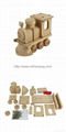 5 Transportation Styles Cube Wood Assembly Toy 5