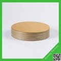 Factory wholesale golden round paperboard circle cake board