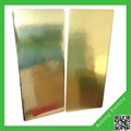 Wholesale rectangle shape golden paper