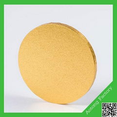 Hot sell golden round MDF cake drum