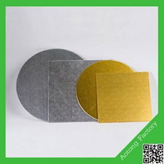  Hot selling various shape silver and golden MDF cake boards