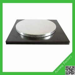  New arrival black and silver round corrugated cake boards for birthday party 
