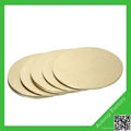 Wholesale 2 side golden foil cover round mdf cake board 2