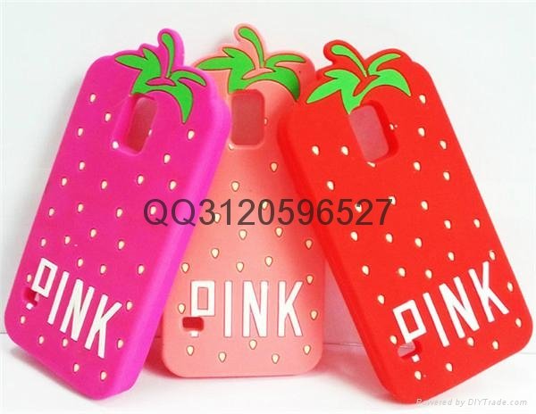 iphone6草莓硅膠手機套 4