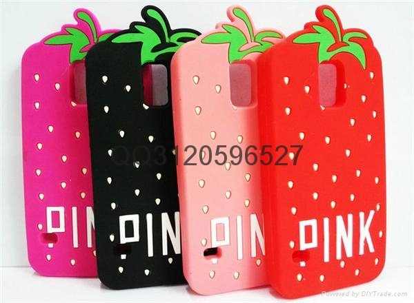iphone6草莓硅膠手機套 3