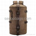 Canvas Bag with Nice Design Prevelant Rucksack Double Shoulders Duffel Bag Backp 2