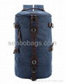 Canvas Bag with Nice Design Prevelant Rucksack Double Shoulders Duffel Bag Backp 1