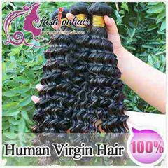 100% Peruvian Virgin Human Hair Weave Deep Wave Weft  