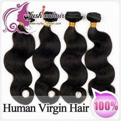 100% Malaysian Virgin Human Hair Weave Silky Straight Weft  