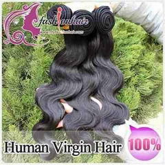 100% Indian Virgin Human Hair Weave Body Wave Weft 