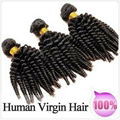 100% Brazilian Virgin Human Hair Weave Kinky Curly Weft 