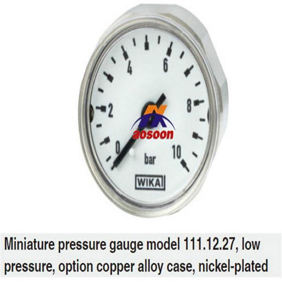 111.12.27 Wika Miniature Bourdon Tube Pressure Gauge