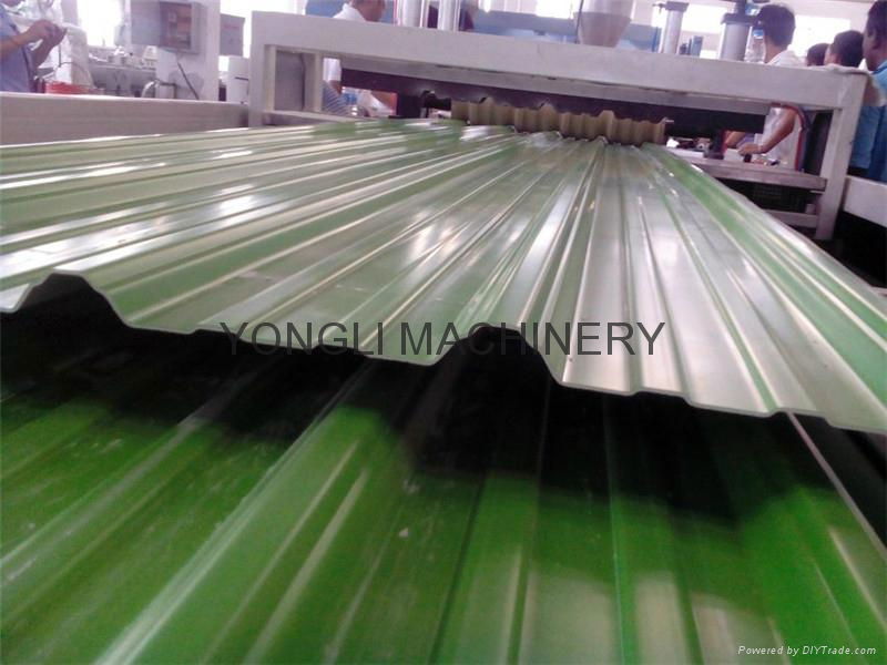 PVC corrugated roofing tile machine for plastic tile 2