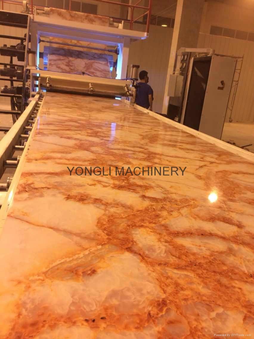1220mm PVC imitation marble sheet extrusion line 2
