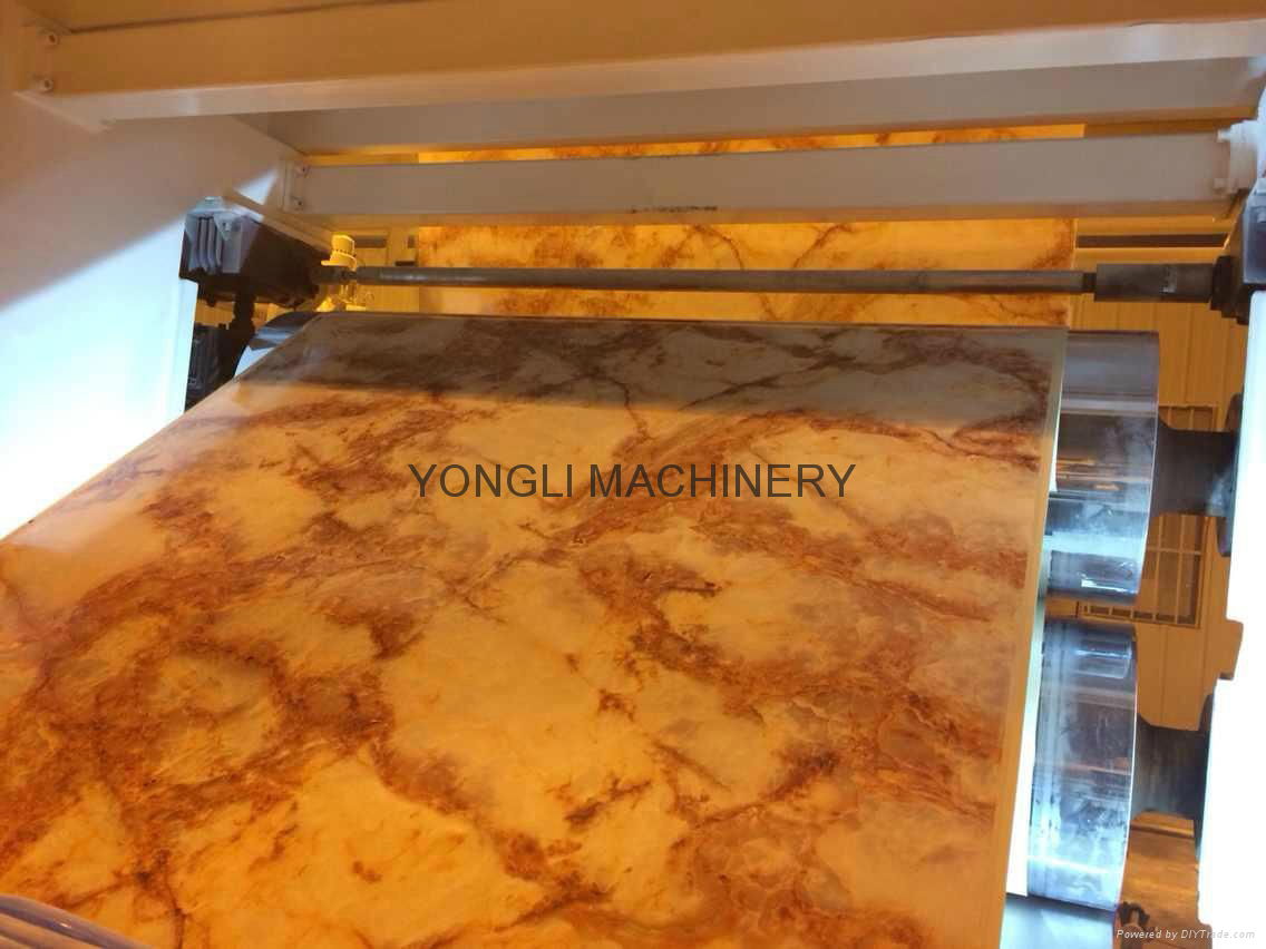 1220mm PVC imitation marble sheet extrusion line 4