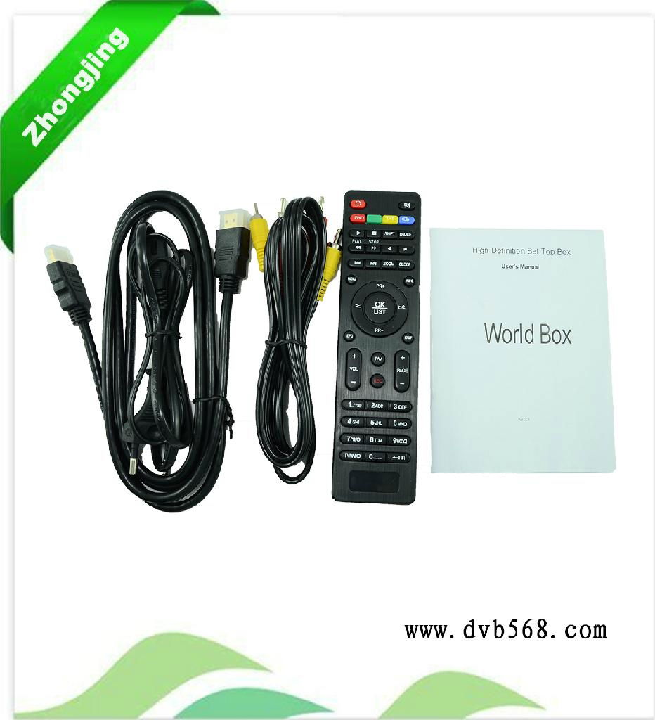 Full hd 1080P dvb-t2 with dvb-s2 set top box 2