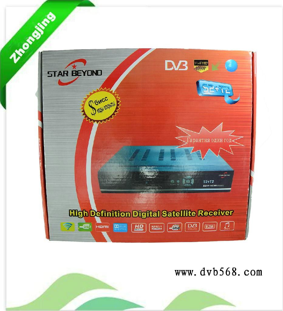 Full hd 1080P dvb-t2 with dvb-s2 set top box 3