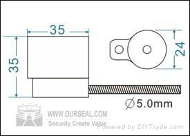 OS6018,Security seals cable seals cheapest pull tight container seals 3