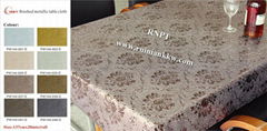 RNPT brushed metallic table cloth PW144