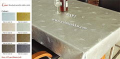 RNPT brushed metallic table cloth PW141