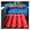 Glazed Tile Forming Machine Making Metal Stepped Profile