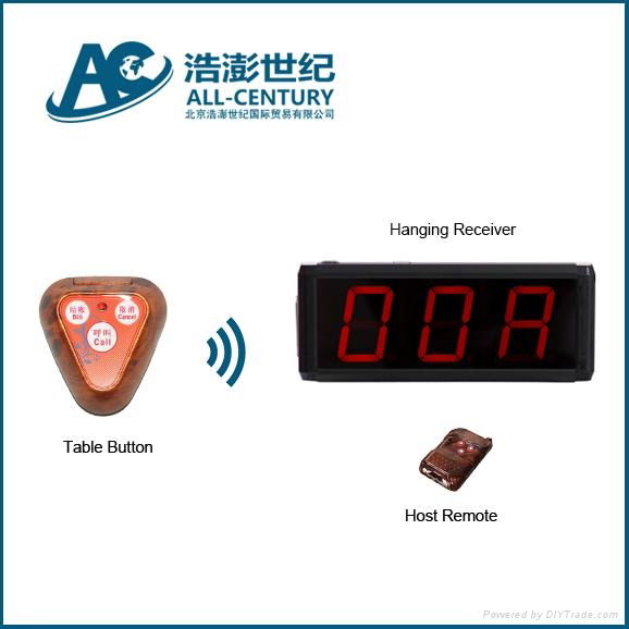 Fast Food Restaurant Table Order System Display Receiver and Call Button 4