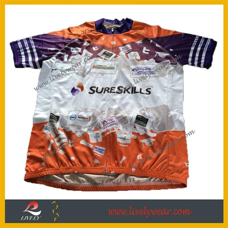 Men's Full Sublimation Printing High Quality Wholesale Cycling Jersey
