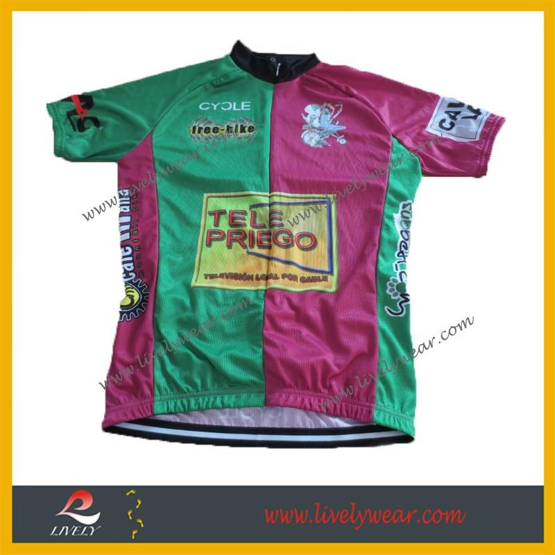 100% Polyester Custom Cycling Shirt Cheap Cycling Jersey