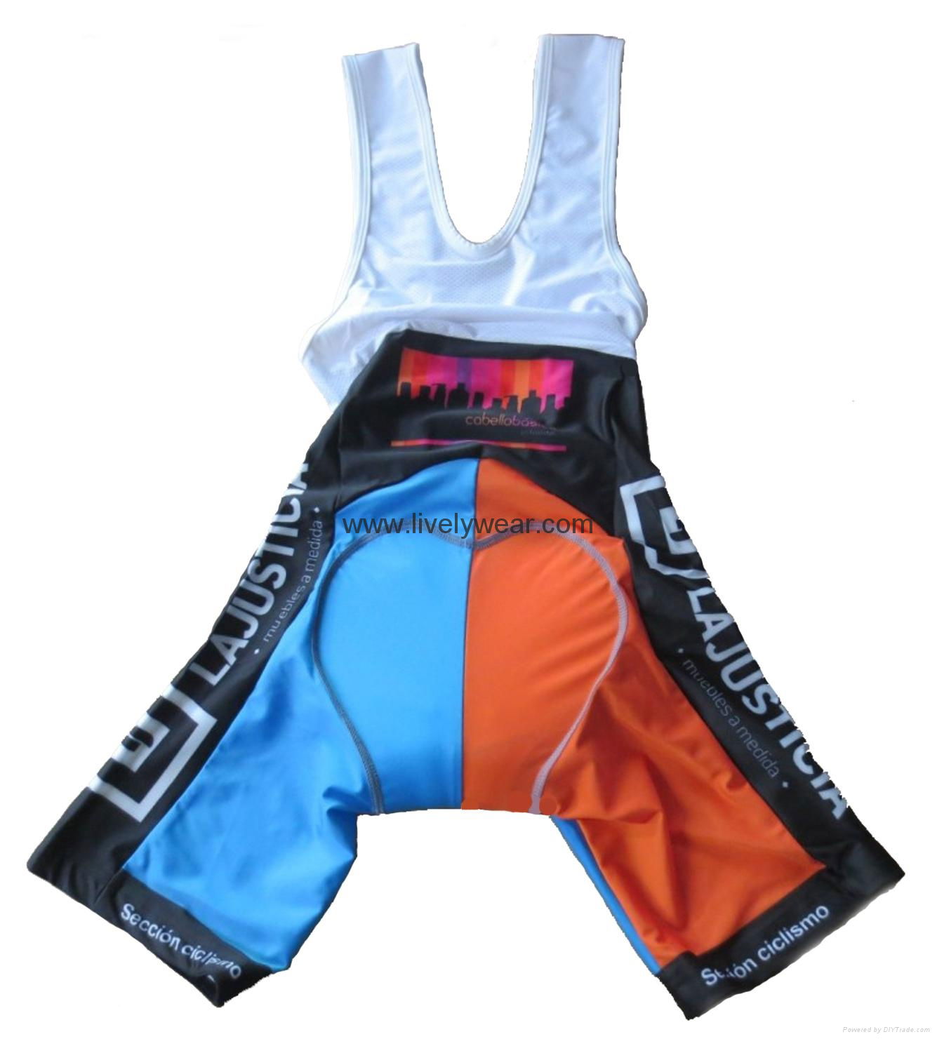 Lively 2015 New Design Sublimation OEM Cycling Bib Short 2