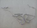 LBEES New Fashion Female Sweet Butterfly Silver Plated Bracelet Jewelry Gift  3