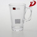 wholesale glass mini tea cup with fashion design 1