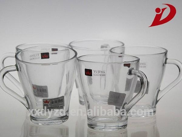 wholesale glass mini tea cup with fashion design 5