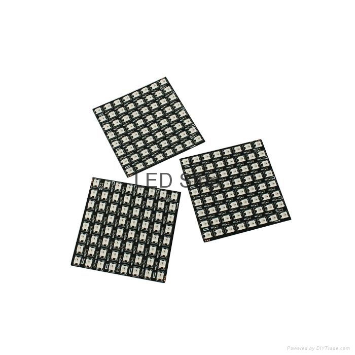 Longlife 8 8 Full color WS2812B 5050 64Pixel Screen Panel Light 5V black board