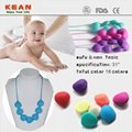 China Manufacturer Latest Designed Silicone Teething Necklace for Babies