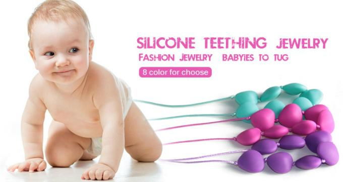 Baby teething necklace/Silicone Teething Necklace For baby 4