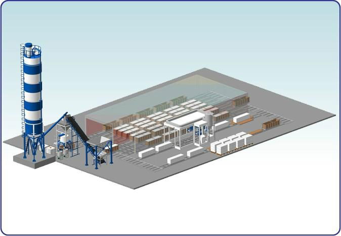 Automated lines for aerated aac concrete production 2