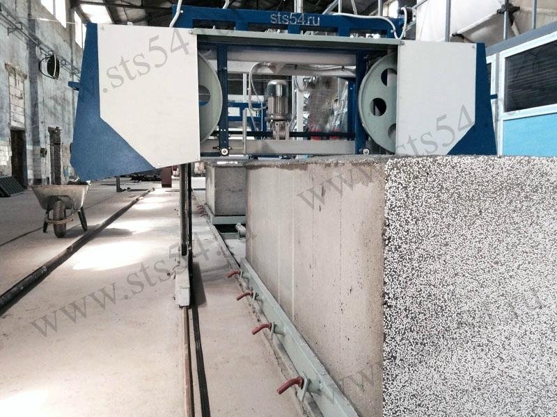 Automated lines for aerated aac concrete production