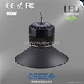 Super bright CE ROHS UL DLC 100w led high bay light