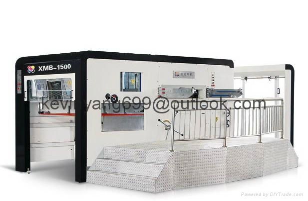1500 corrugated carton flat bed semi automatic making die-cutting machine