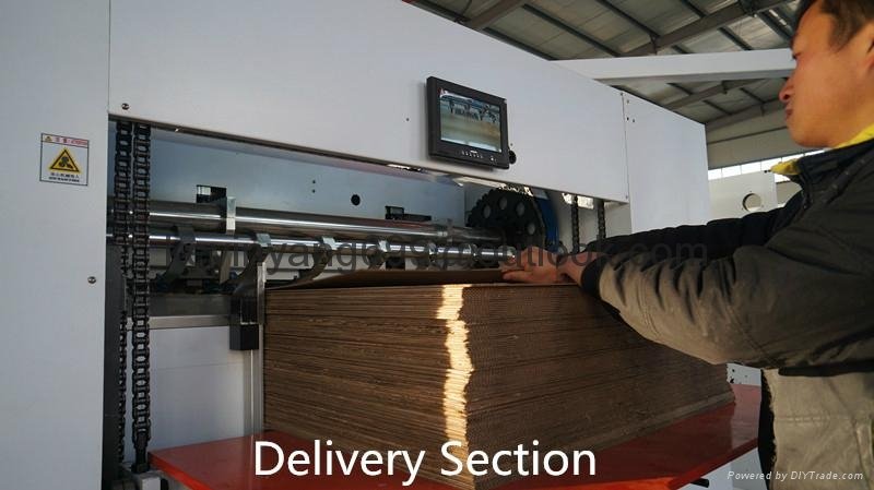 1500 corrugated carton flat bed semi automatic making die-cutting machine 3