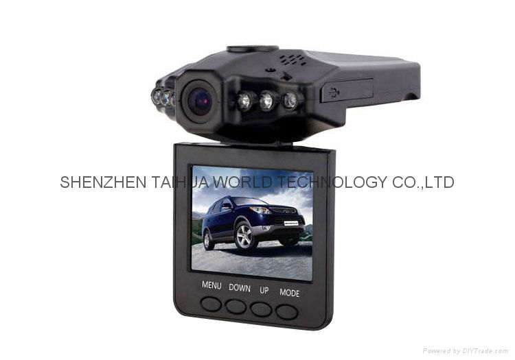  Cheapest car camera H198 dvr black box recorder for car with 6 pcs IR lights